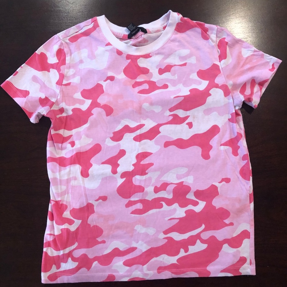 Forever 21 Pink Camo Tee